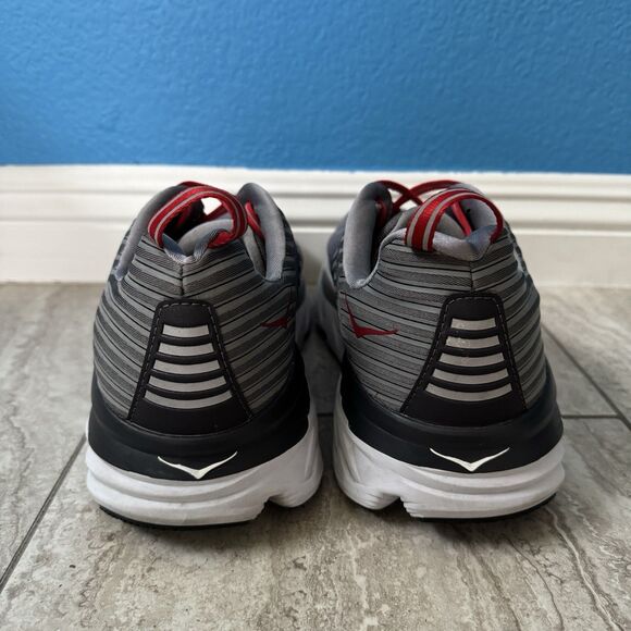 HOKA Bondi 6 Alloy Steel Gray Running Shoes Sneakers 1019269 Men’s Size 14 - Picture 8 of 12